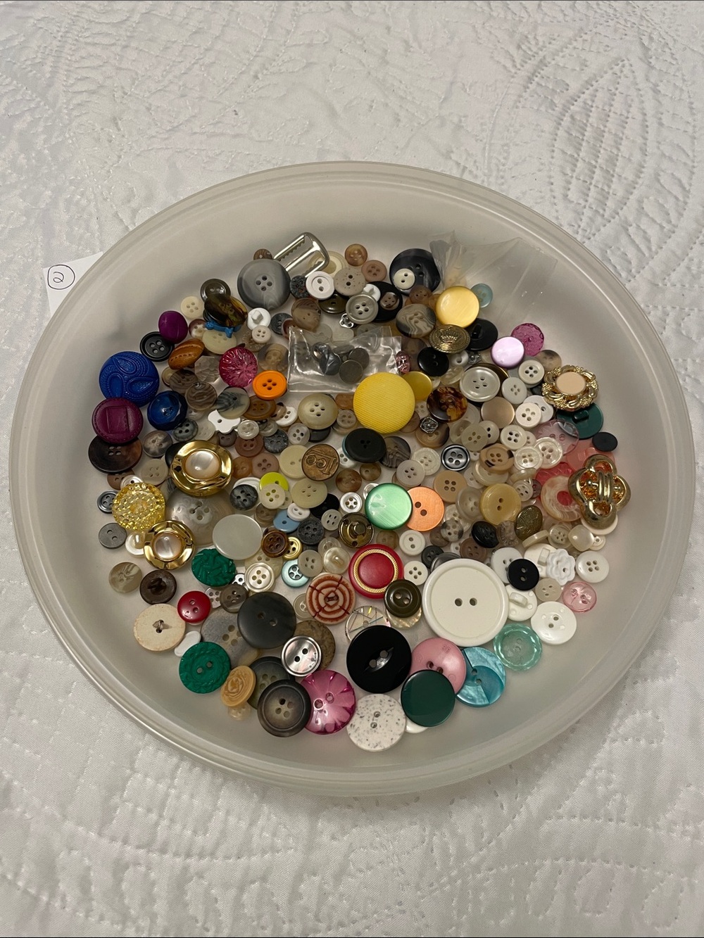 Vintage BUTTONS Lot of 300 Count Mixed Varieties Bone Metal Plastic